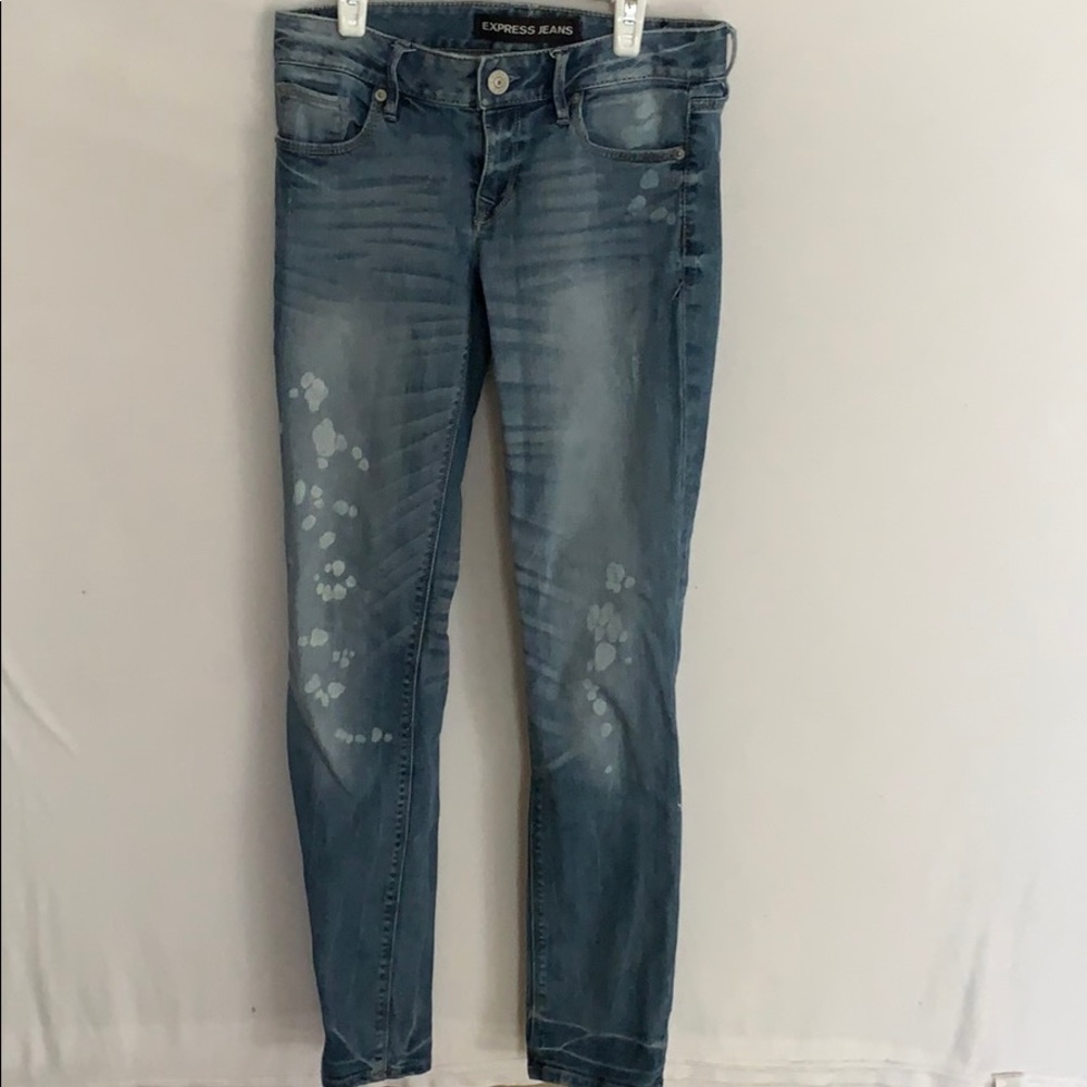 EXPRESS BLEACHED JEANS